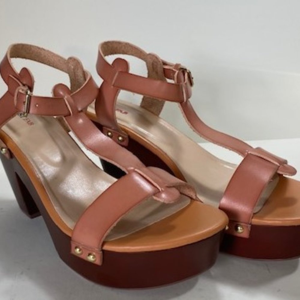 Arney Cognac Platform Sandals